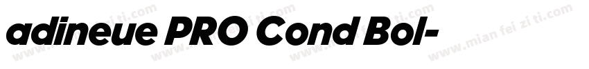 adineue PRO Cond Bol字体转换